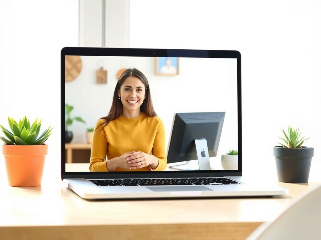 Konsultacja online z dietetykiem na laptopie