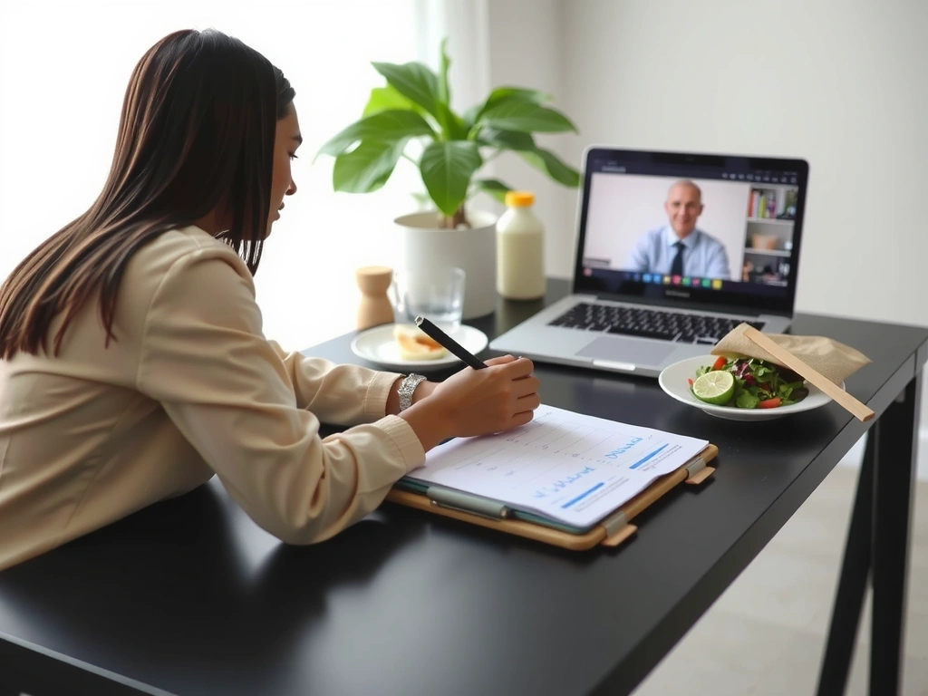 Przebieg konsultacji online - biuro dietetyka